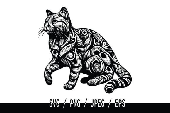 Abstract Cat Embroidery Design Review