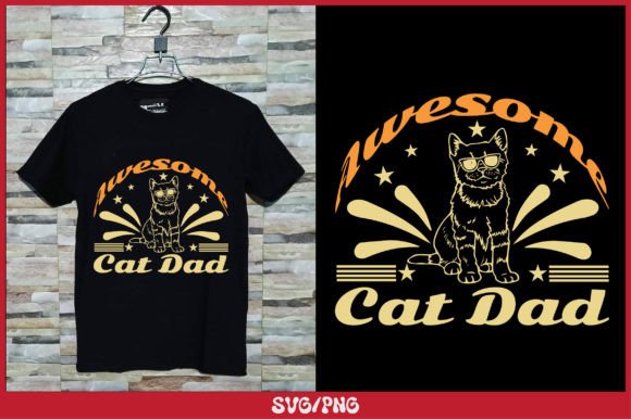 Awesome Cat Dad T Shirt Design Review