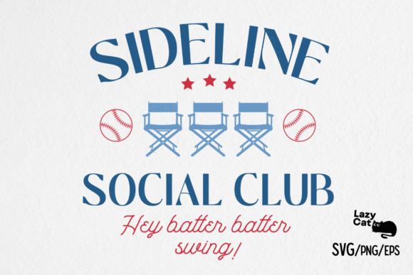 Baseball Sideline Social Club SVG PNG Review