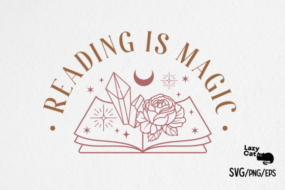 Book SVG PNG Reading is Magic Review