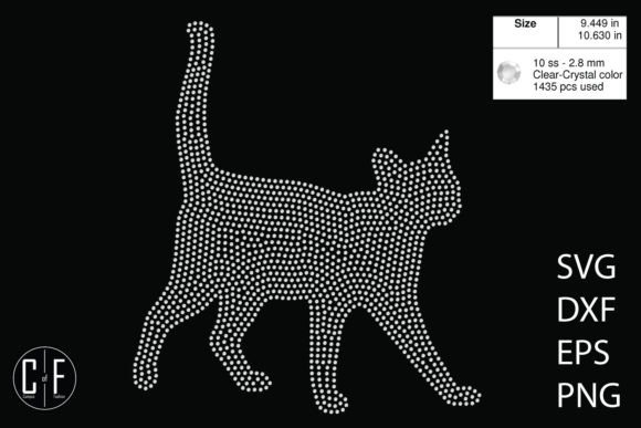 Cat Fill in Rhinestone Template Review