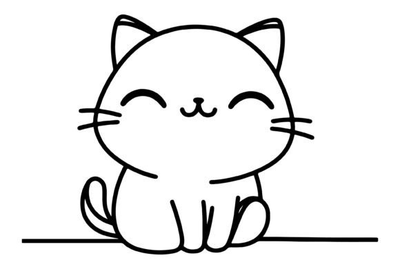 Cute Cartoon Cat Vector Illustration Review