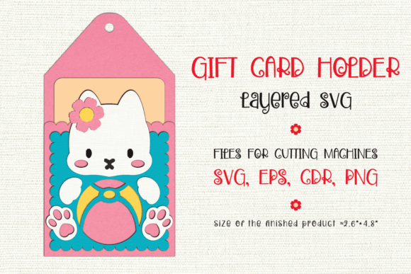 Cute Cat Birthday Gift Card Holder Embroidery Review