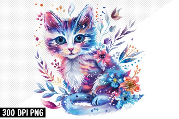 Cute Cat with Flowers Embroidery Design Review