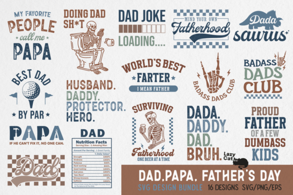 Father’s Day Dad Papa SVG PNG Bundle Review