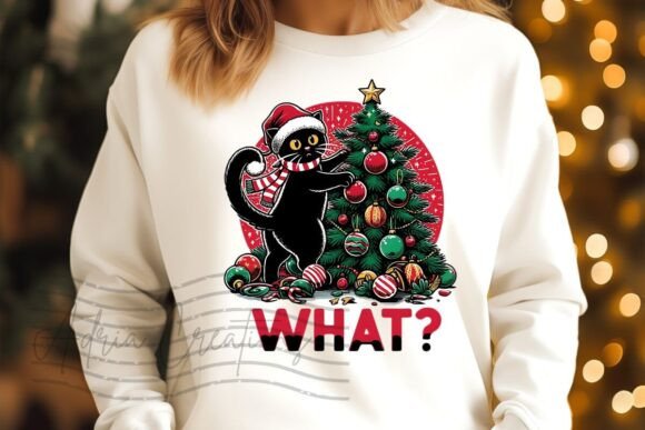 Funny Cat Christmas Clipart Sublimation Review