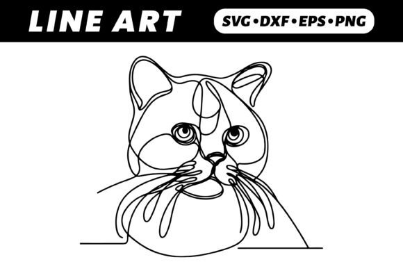 One-Line Drawing Cute Cat Portrait Review