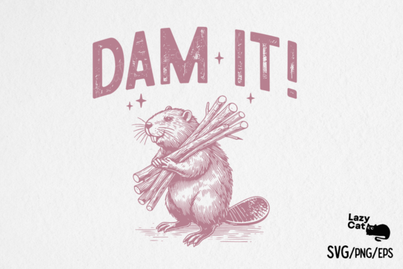 Retro Funny Sarcastic Animal Beaver SVG Review