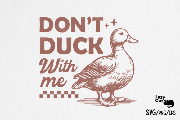 Retro Funny Sarcastic Animal Duck SVG Review