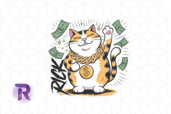 Rich Funny Cat Sublimation PNG Review
