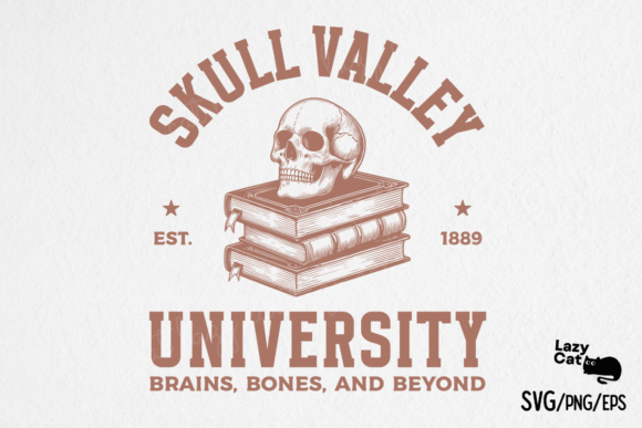 Vintage Halloween Skull University SVG Review