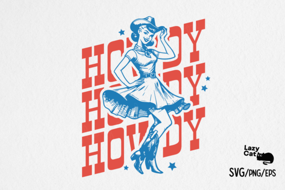 Vintage Western Cowgirl SVG PNG Howdy Review