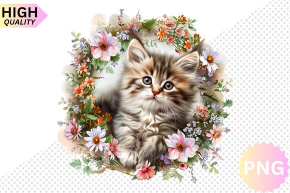 Watercolor Floral Cat Embroidery Design Review